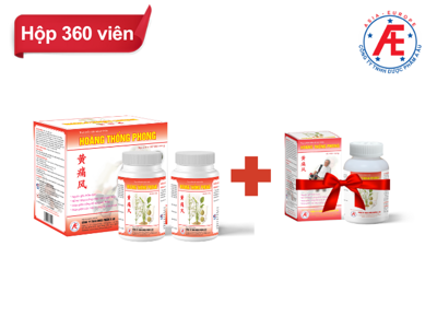 Combo Thực phẩm bảo vệ sức khỏe Hoàng Thống Phong 360 viên (Mua 1 hộp tặng 1 hộp 60 viên)